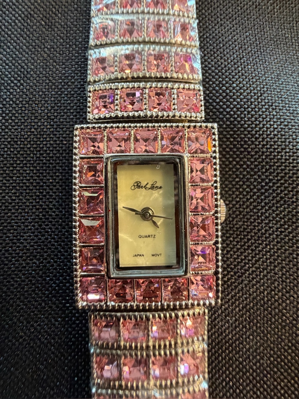 Park Lane Pink Crystal Watch | Quartz | New w/ Protective Film | Needs Battery |